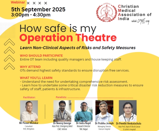Building Safer Operation Theatres: Key Insights from CMAI's Disaster Resilient Hospitals Webinar