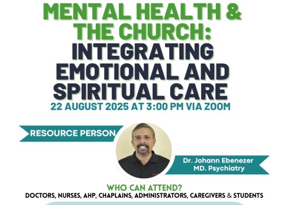 Webinar Report: Mental Health &amp; The Church: Integrating Emotional and Spiritual Care